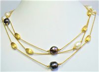 Collana Stocco Gioielli Donna in Oro giallo Perla MFP